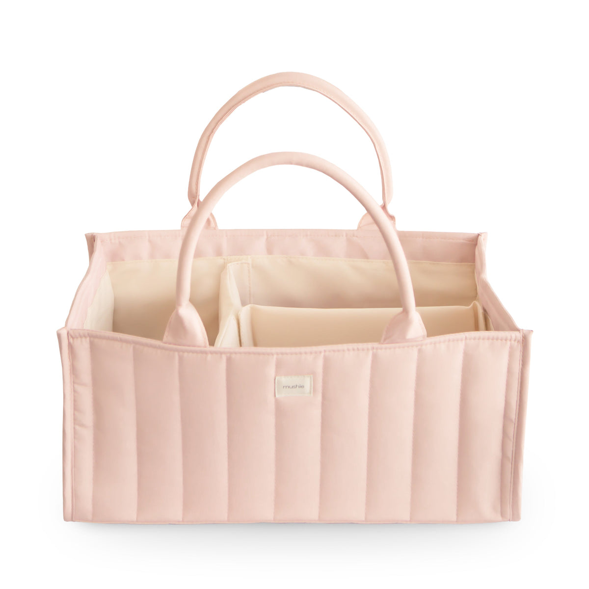 Mushie Quilted Nappy Caddy - Blush