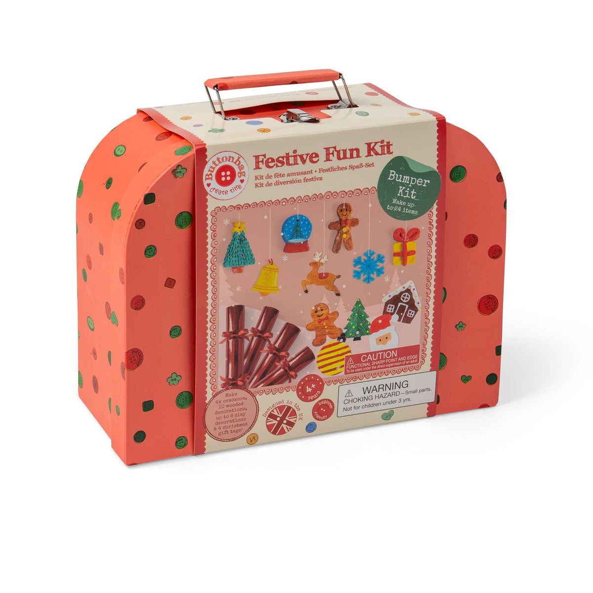 Buttonbag Festive Fun Christmas Decorations Craft Kit