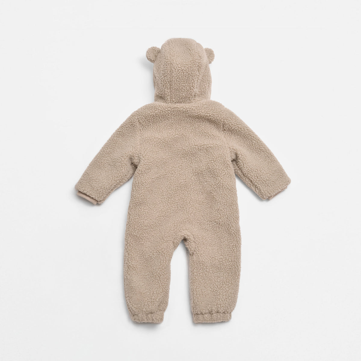 Finnson Alf Teddy Borg Pramsuit - Beige (Footless)