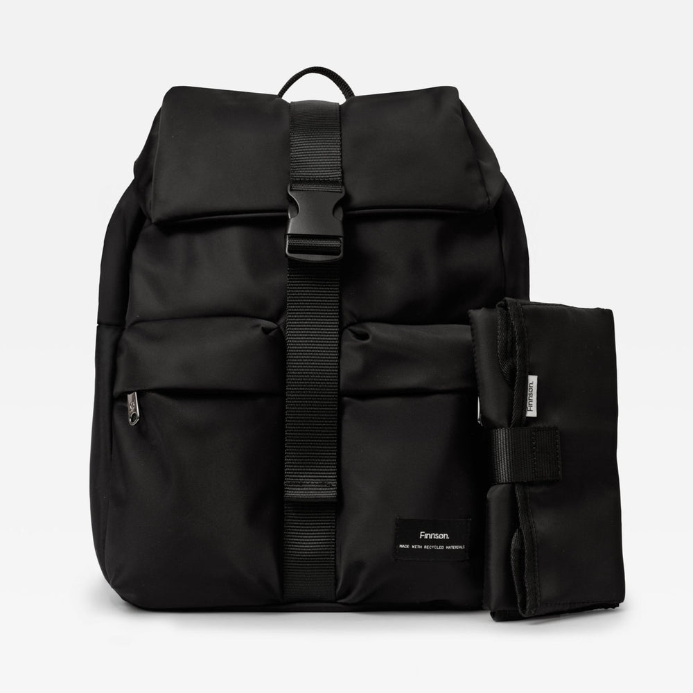 Finnson Elise Changing Backpack with Changing Mat - Black