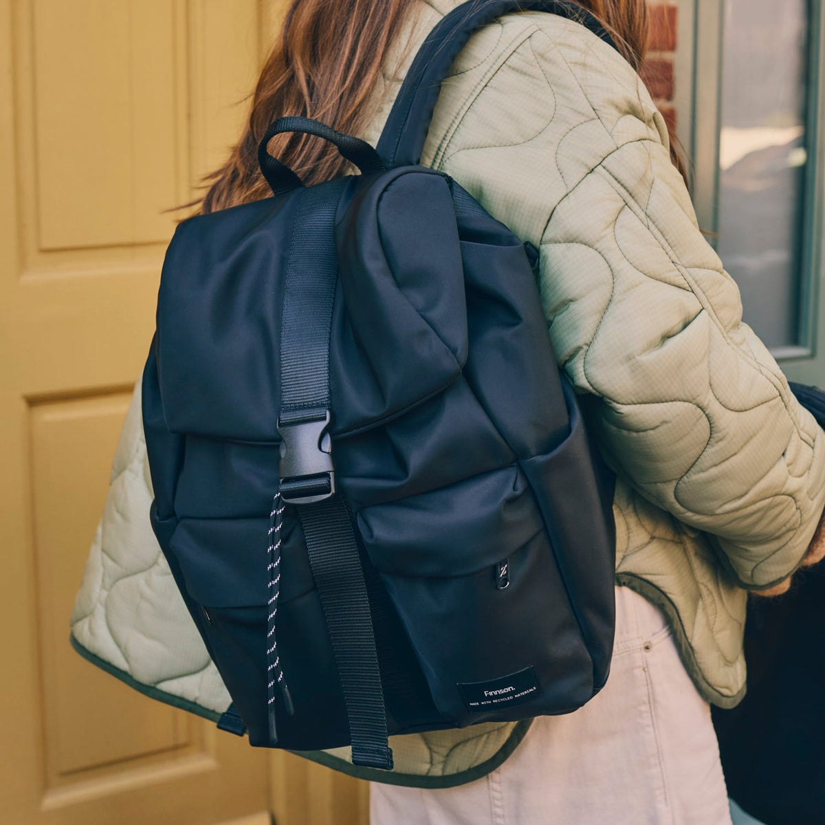 Finnson Elise Changing Backpack with Changing Mat - Black