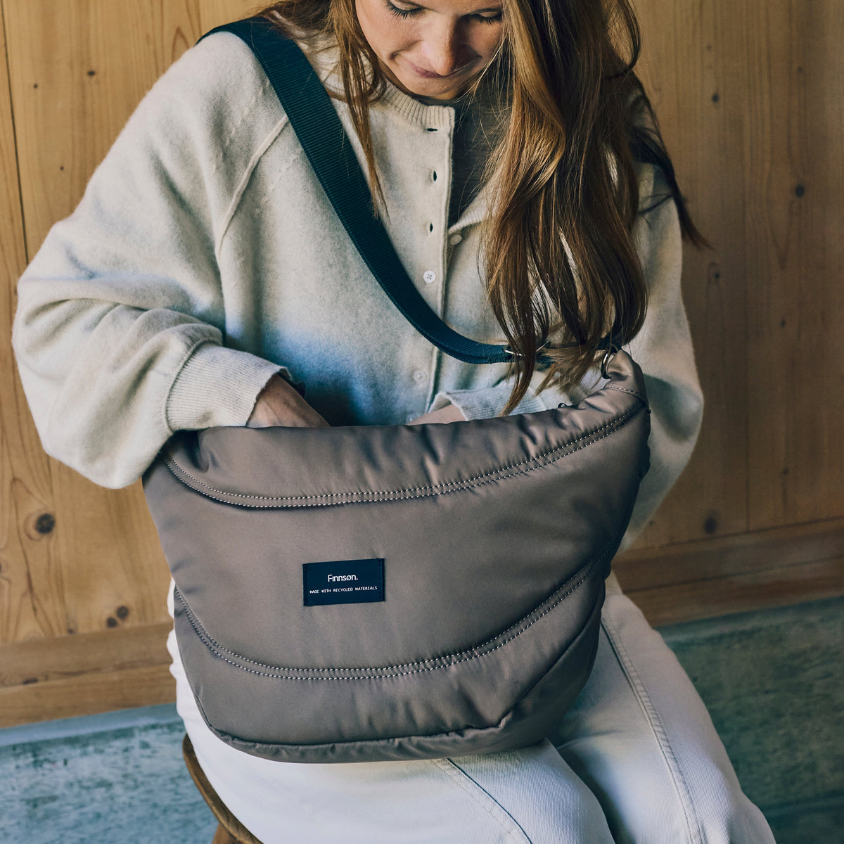 Finnson Osma Stroller Organiser with Clips - Mocha
