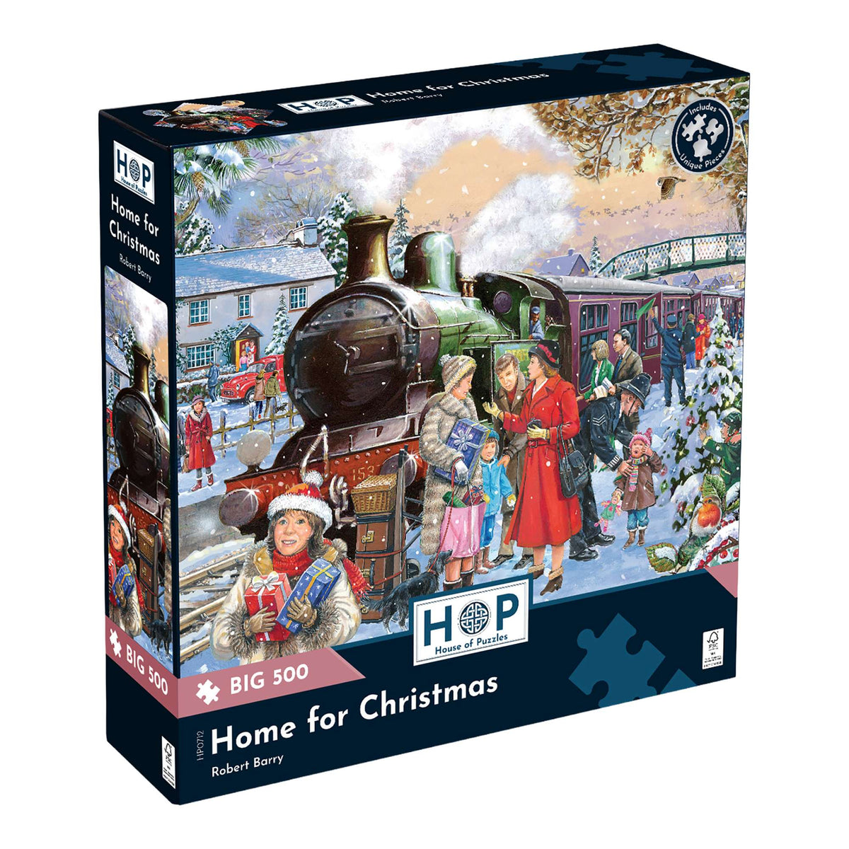 The House of Puzzles Home for Christmas Jigsaw - BIG 500 Pieces