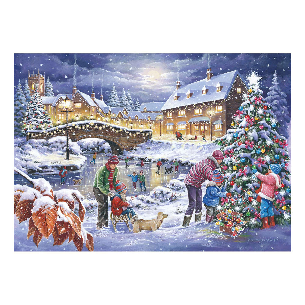 The House of Puzzles Christmas Is Coming Jigsaw - 2 x BIG 500 Pieces