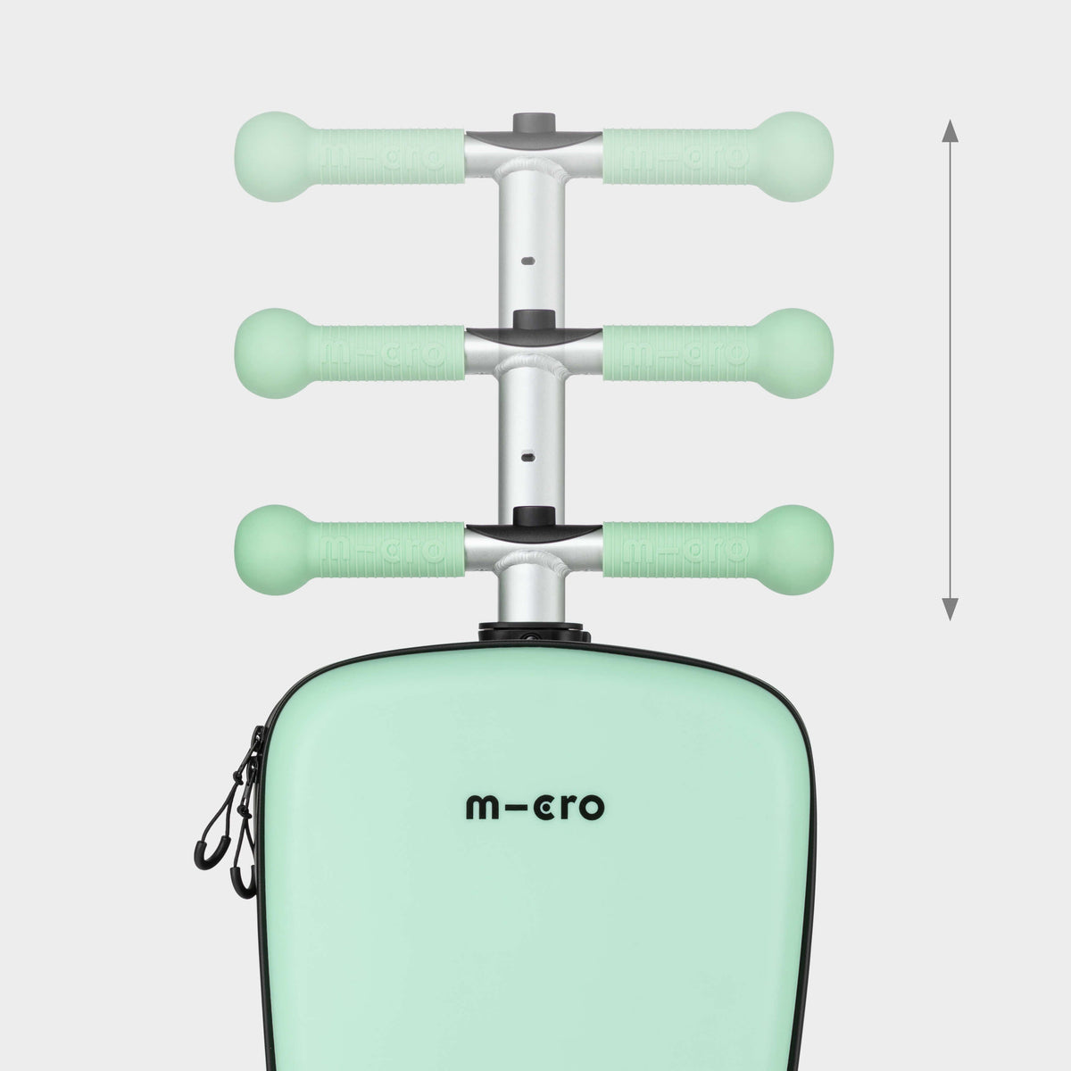 Micro Mini Micro LED Luggage Scooter - Mint