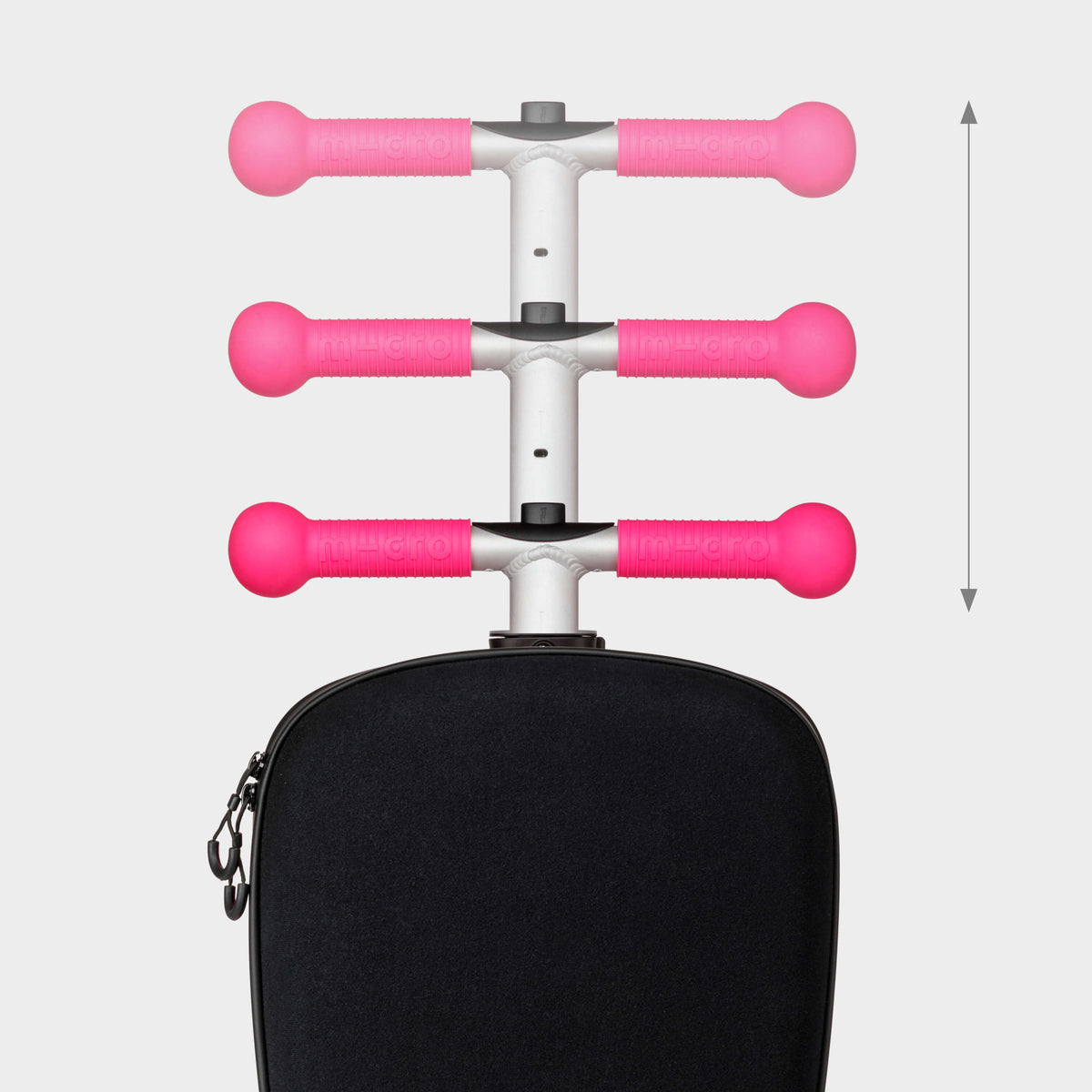 Micro Mini Micro LED Luggage Scooter - Pink
