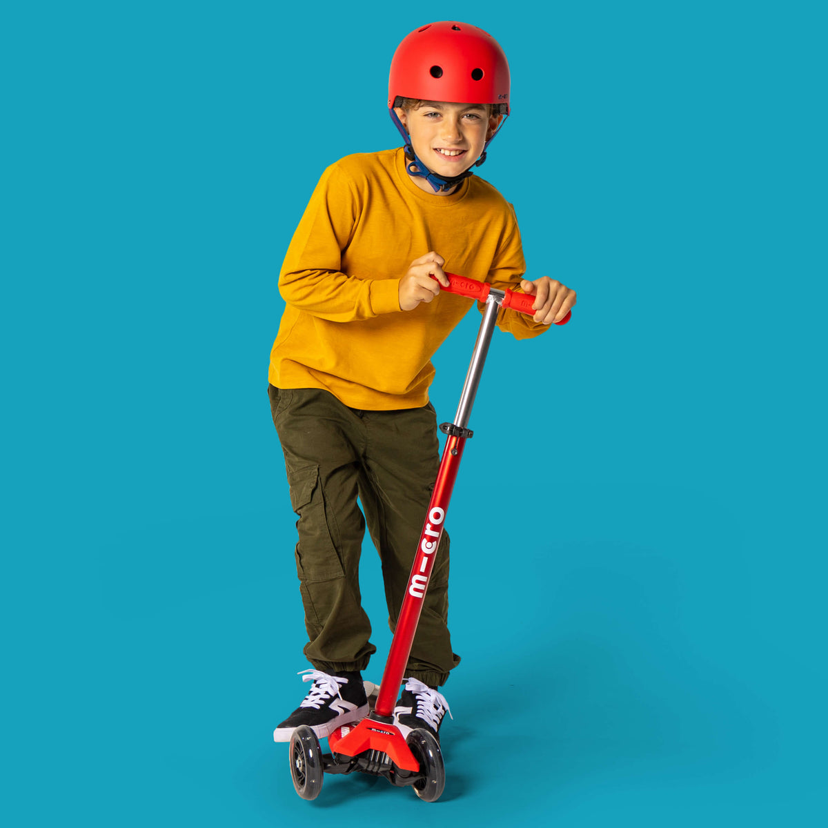 Micro Plain Helmet - Red