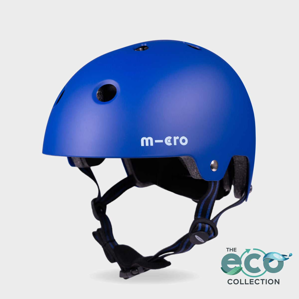 Micro Plain Helmet with Recycled Lining - Blue