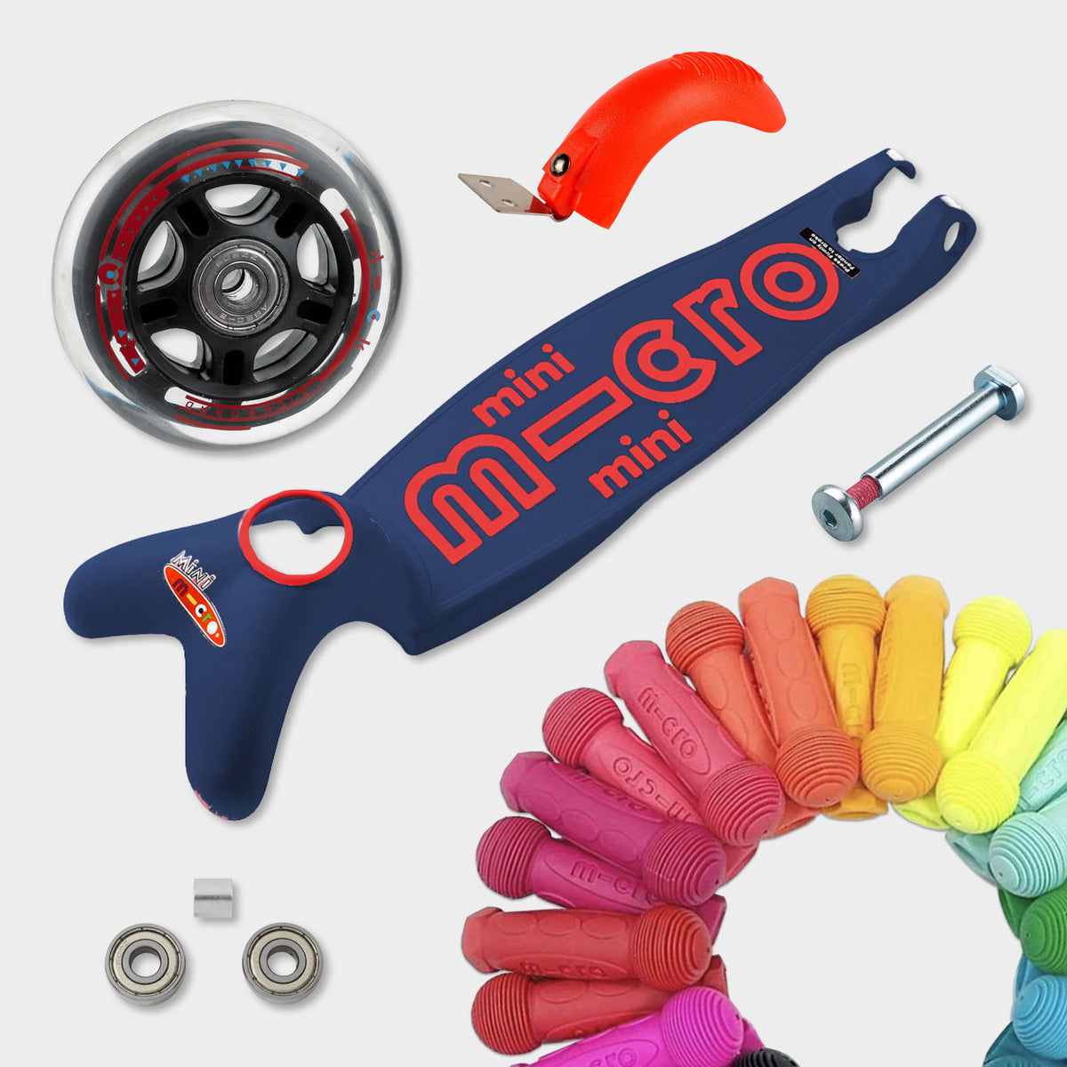 Micro Mini Micro Deluxe LED Scooter - Navy