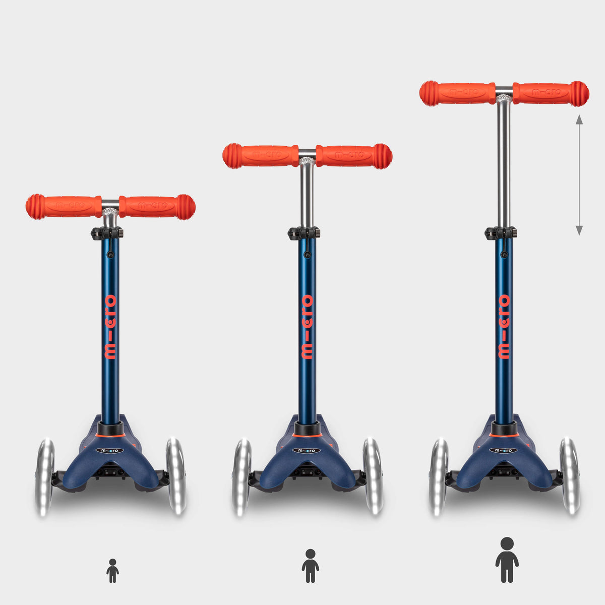 Micro Mini Micro Deluxe LED Scooter - Navy