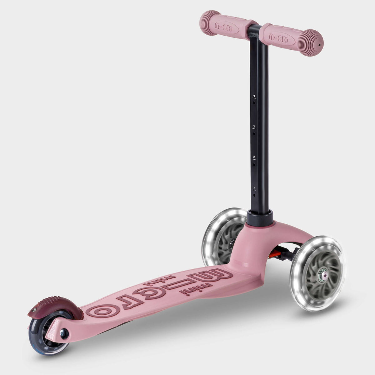 Micro Mini2Grow Deluxe LED Scooter with Seat - Rose Pink
