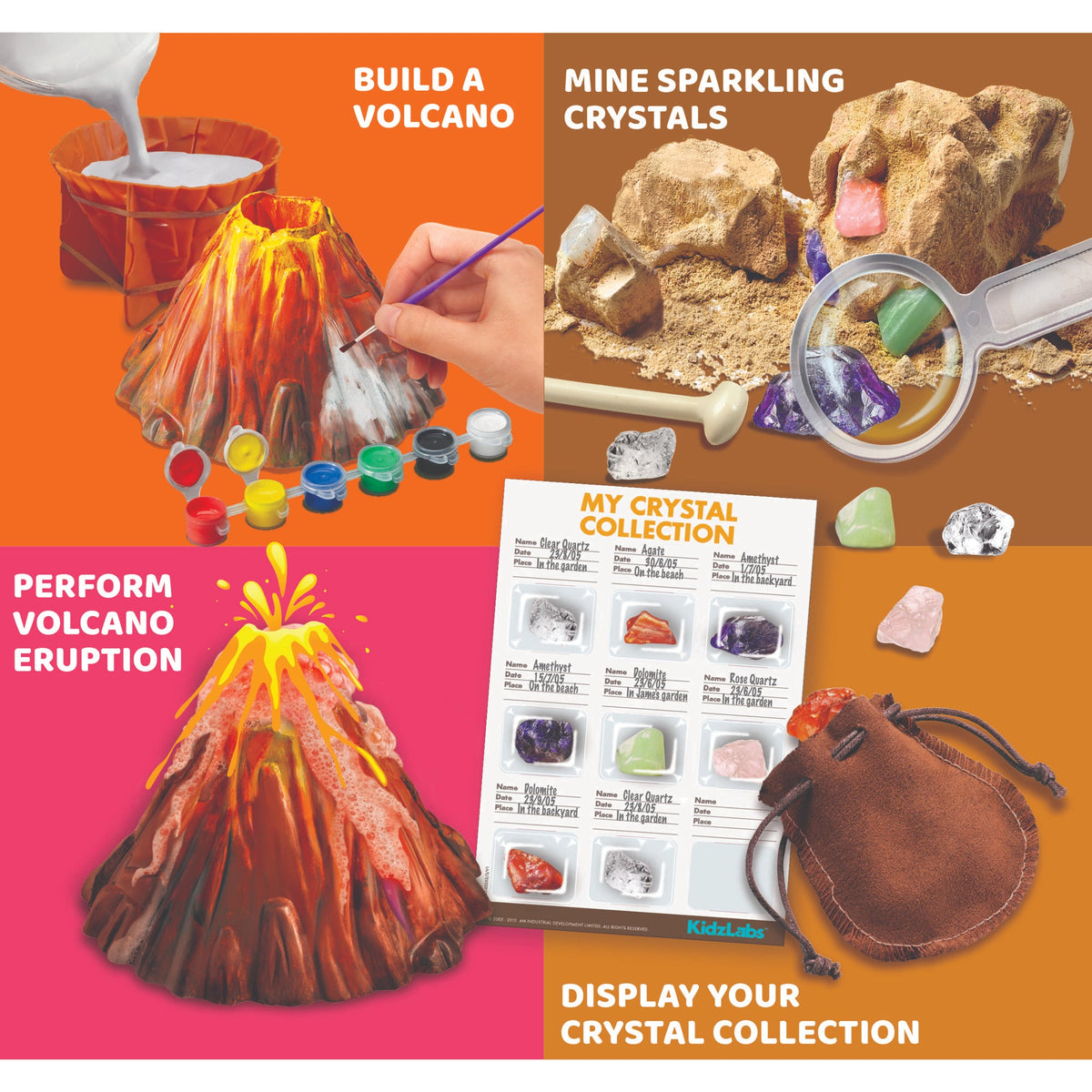 4M KidzLabs Mega Earth Science Kit - 4-in-1