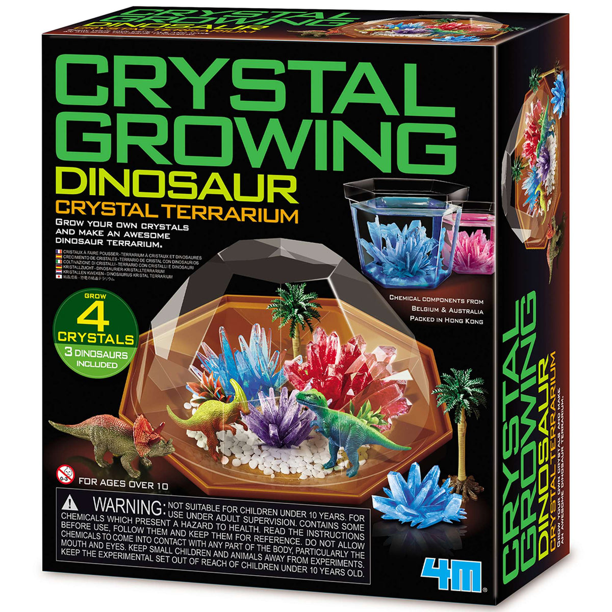 4M Crystal Growing Dino Crystal Terrarium