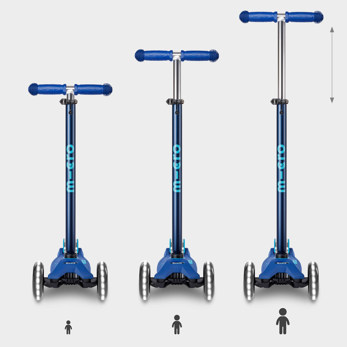 Micro Maxi Micro Deluxe LED Scooter - Navy