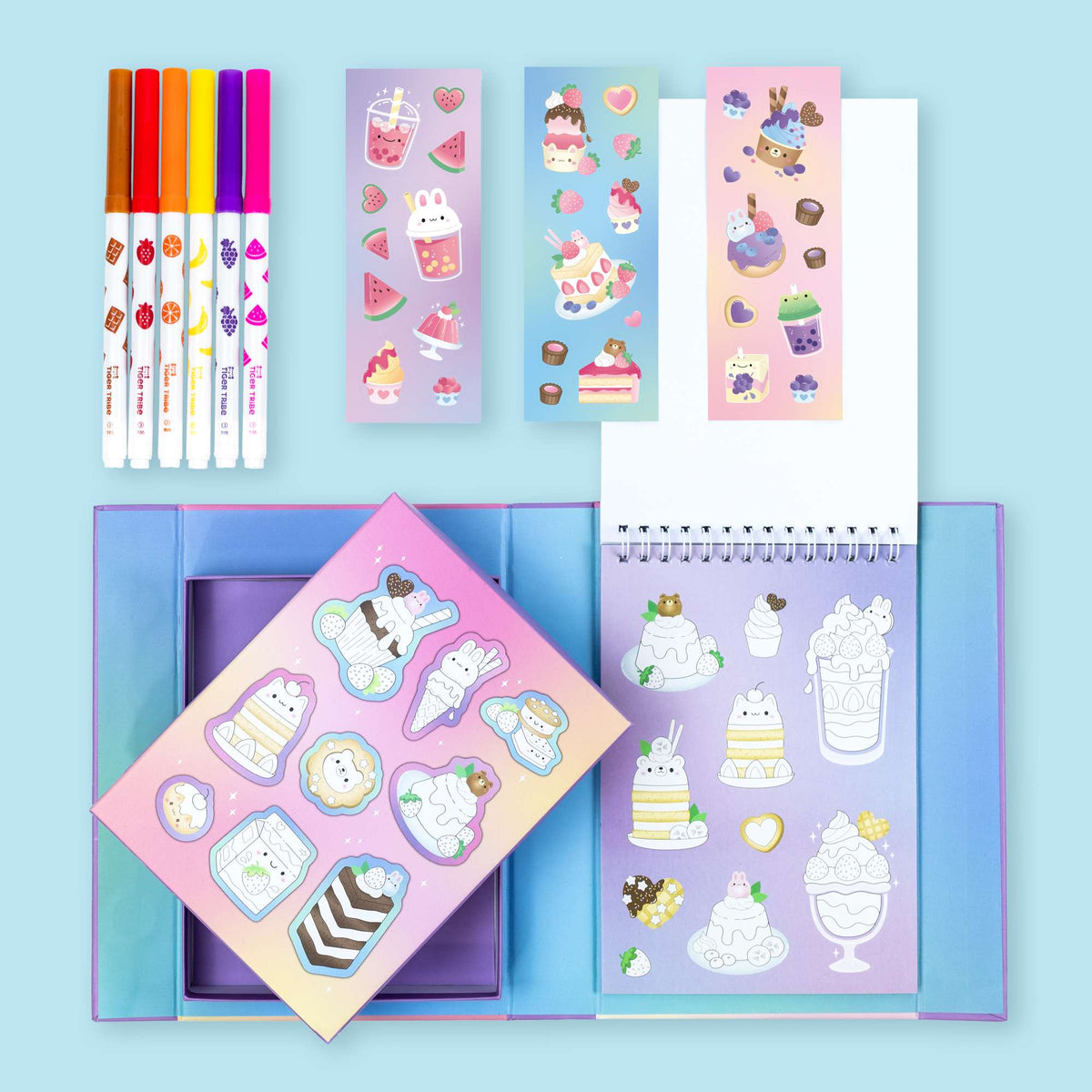 Tiger Tribe Scented Stacks of Stickers - Dreamy Desserts