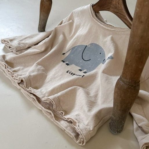 Anggo T-Shirt Unisex Elephant T-shirt (Beige)