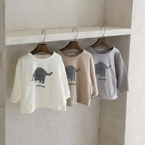 Anggo T-Shirt Unisex Elephant T-shirt (Beige)