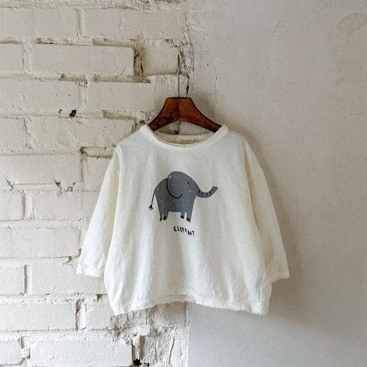 Anggo T-Shirt Unisex Elephant T-shirt (Cream)