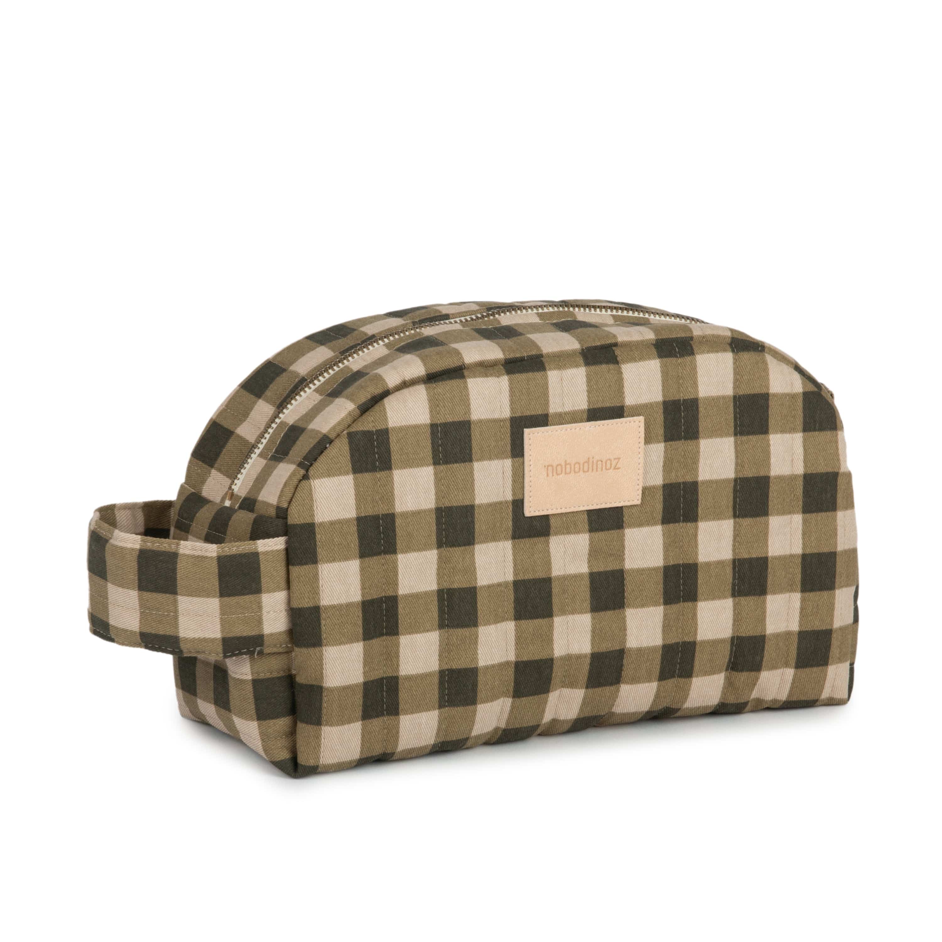 Arlo's Place Hyde Park Waterproof Vanity Case / Baby Essential Pouch (Green Check)