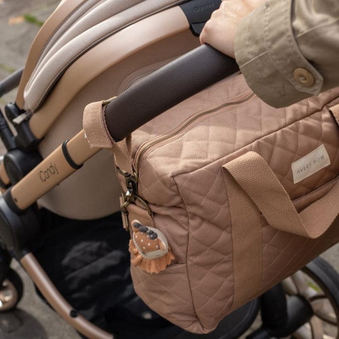 Avery Row Diaper Bag Avery Row Baby Changing Bag (Latte) - With Pram Clips