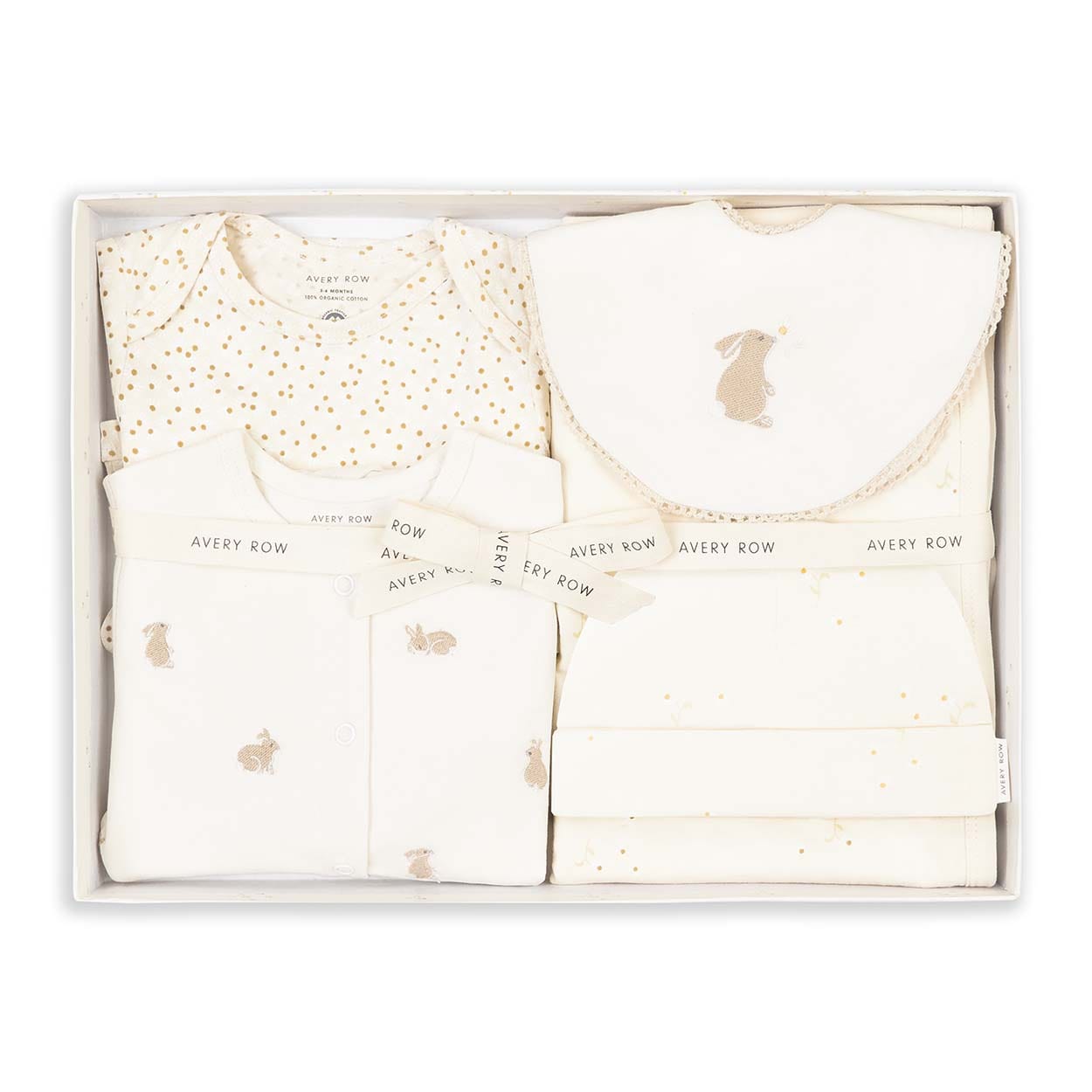Avery Row Gifting Avery Row New Baby Starter Gift Set - Bunnies / Daisy Meadow / Wild Chamomile