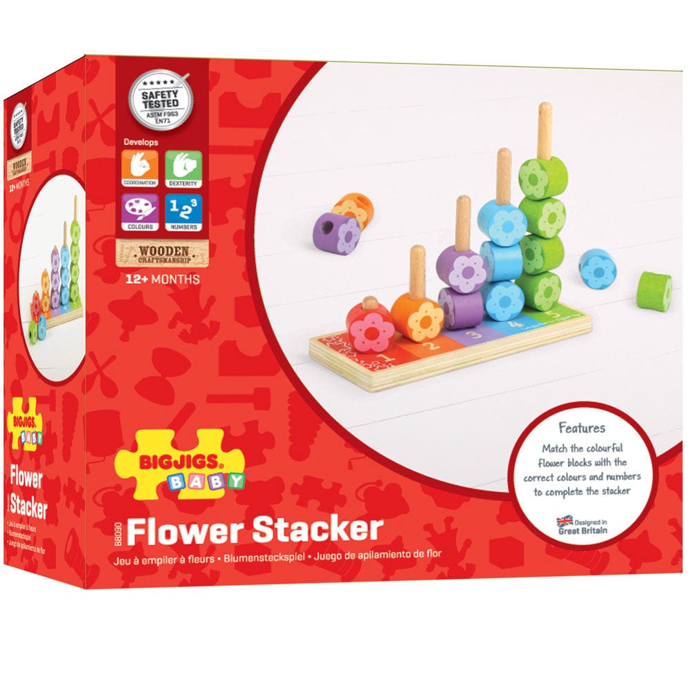 Bigjigs Baby First Flower Stacker