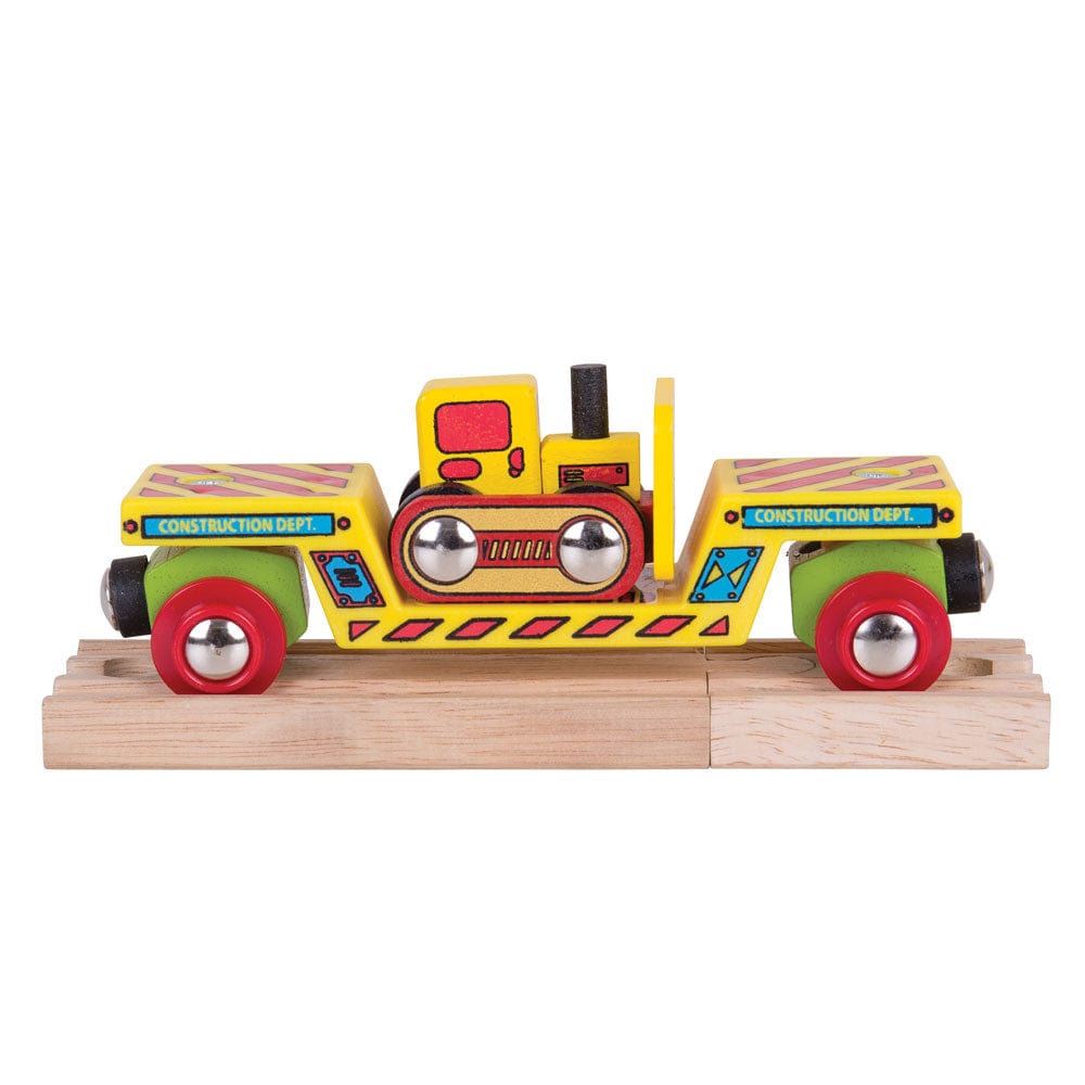 Bigjigs Rail Bulldozer Low Loader