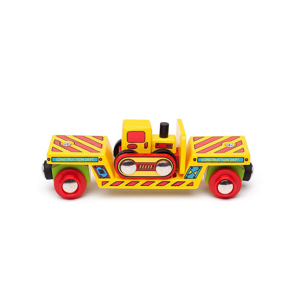 Bigjigs Rail Bulldozer Low Loader