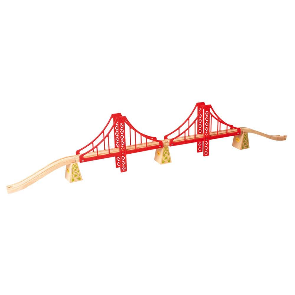 Bigjigs Rail Double Suspension Bridge