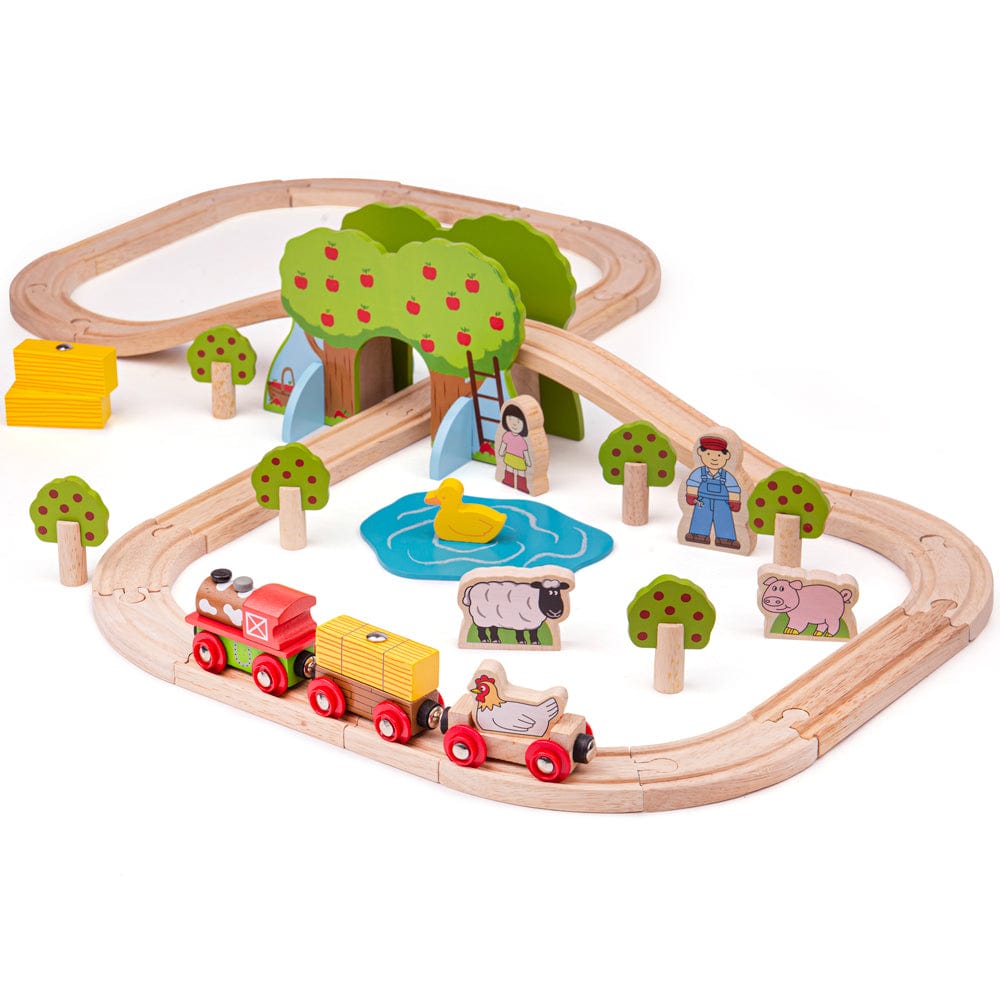 Bigjigs Rail Farm Train Set