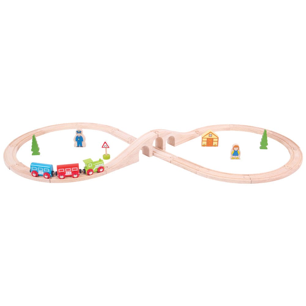 Bigjigs Rail Train Set Bigjigs Rail Wooden Figure of Eight Train Set