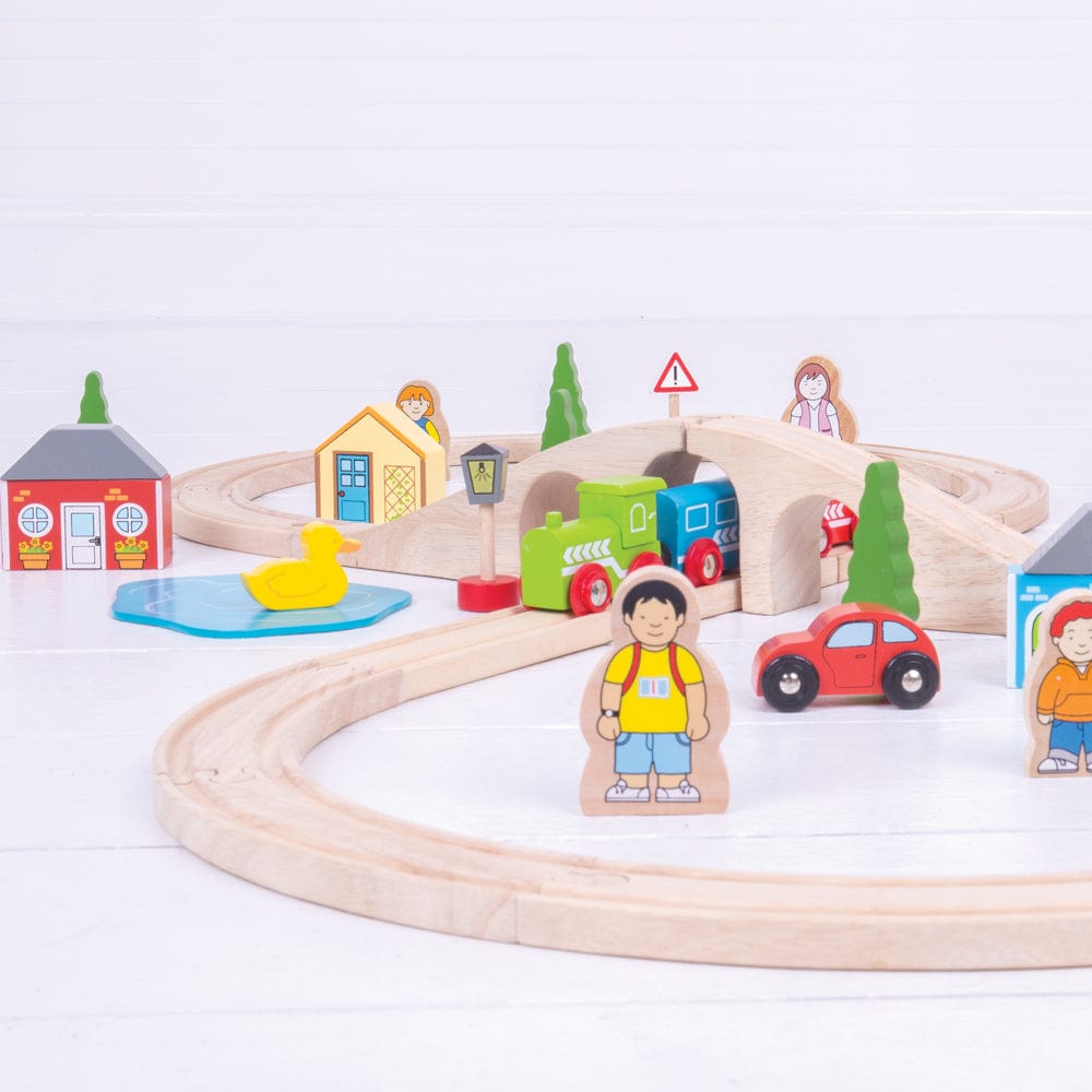 Bigjigs Rail Train Set Bigjigs Rail Wooden Figure of Eight Train Set