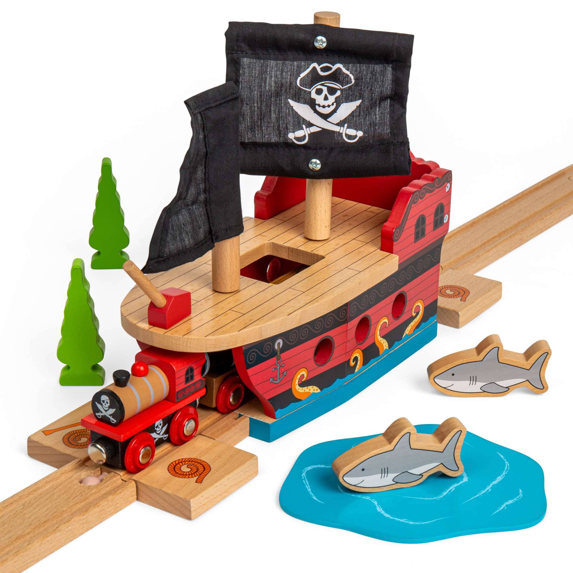 Bigjigs Rail Train Tunnel Bigjigs Rail Pirate Galleon Tunnel
