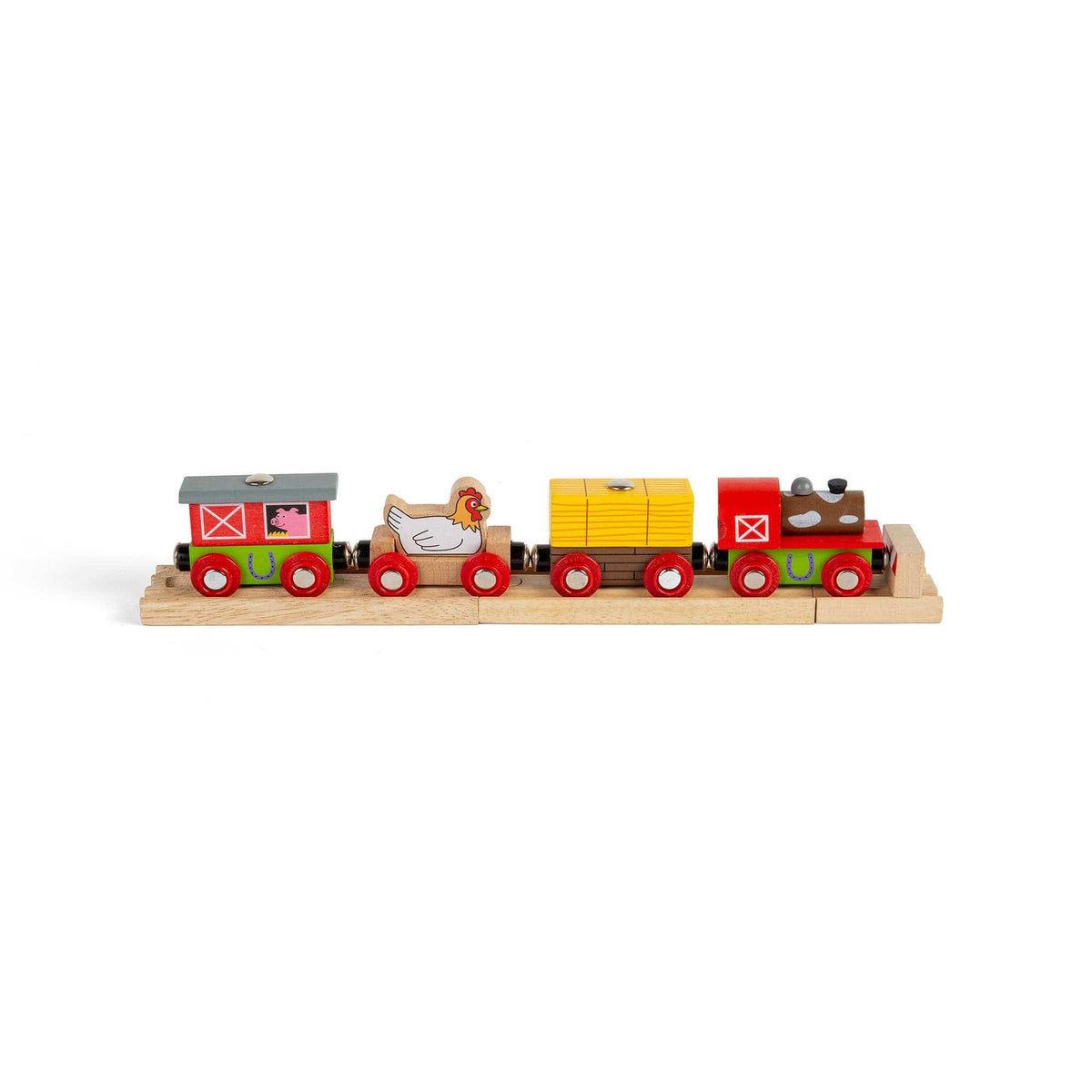Bigjigs Rail Wooden Train Bigjigs Rail Farmyard Wooden Train
