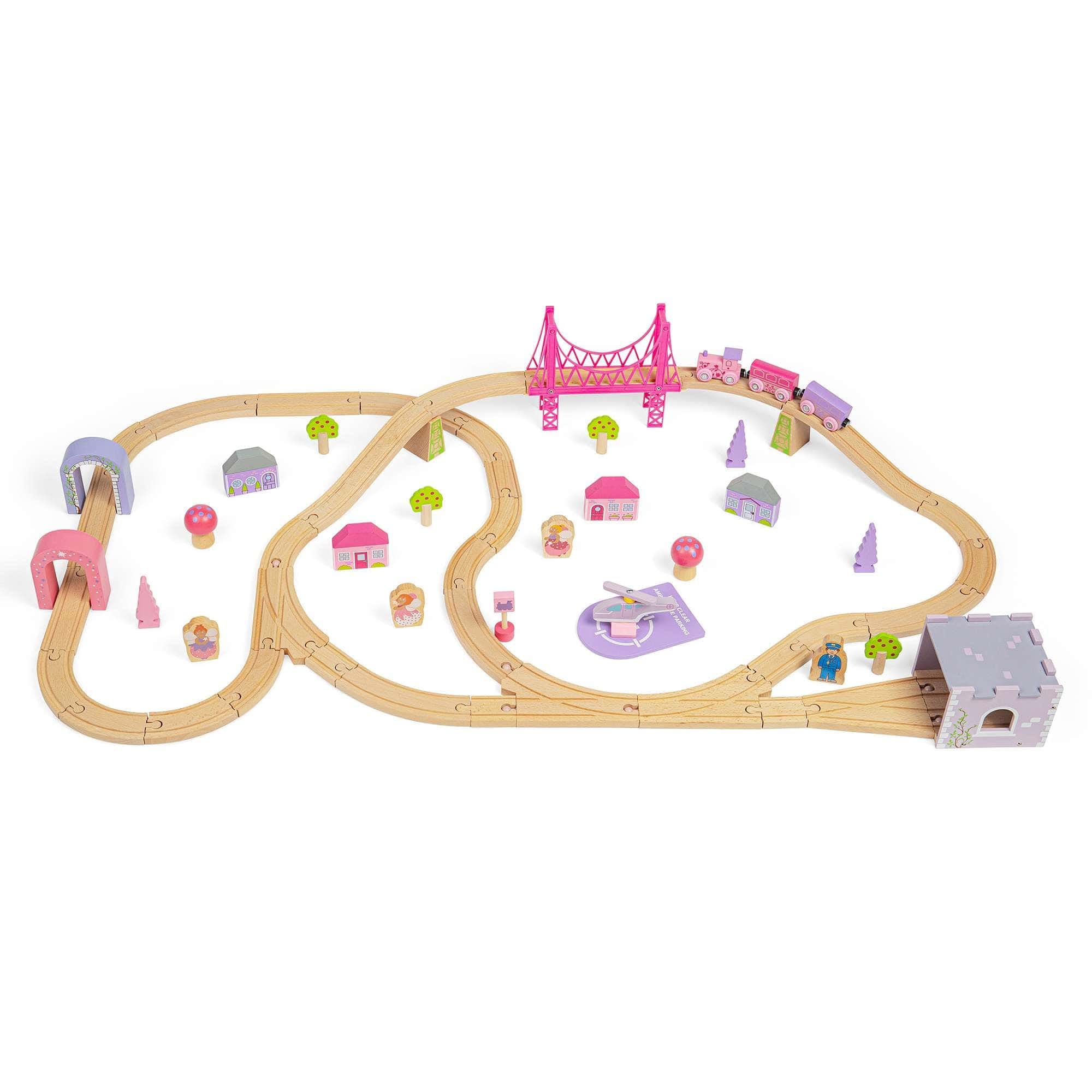 Bigjigs Rail Wooden train set Bigjigs Rail Fairy Town Wooden Train Set
