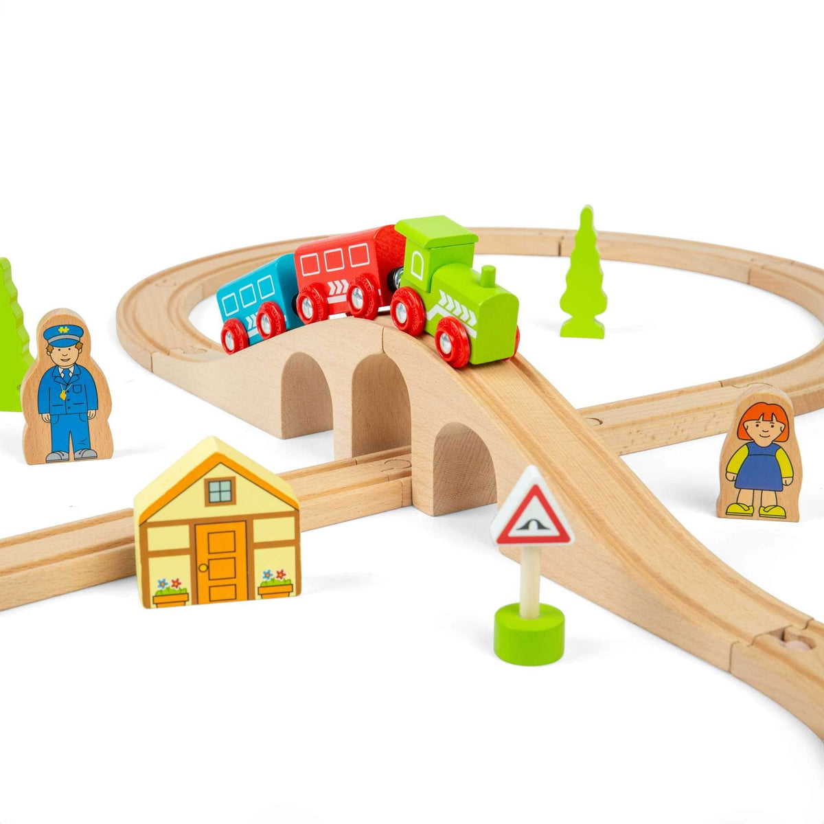 Bigjigs Rail Wooden Train Set Bigjigs Rail Figure of Eight Wooden Train Set