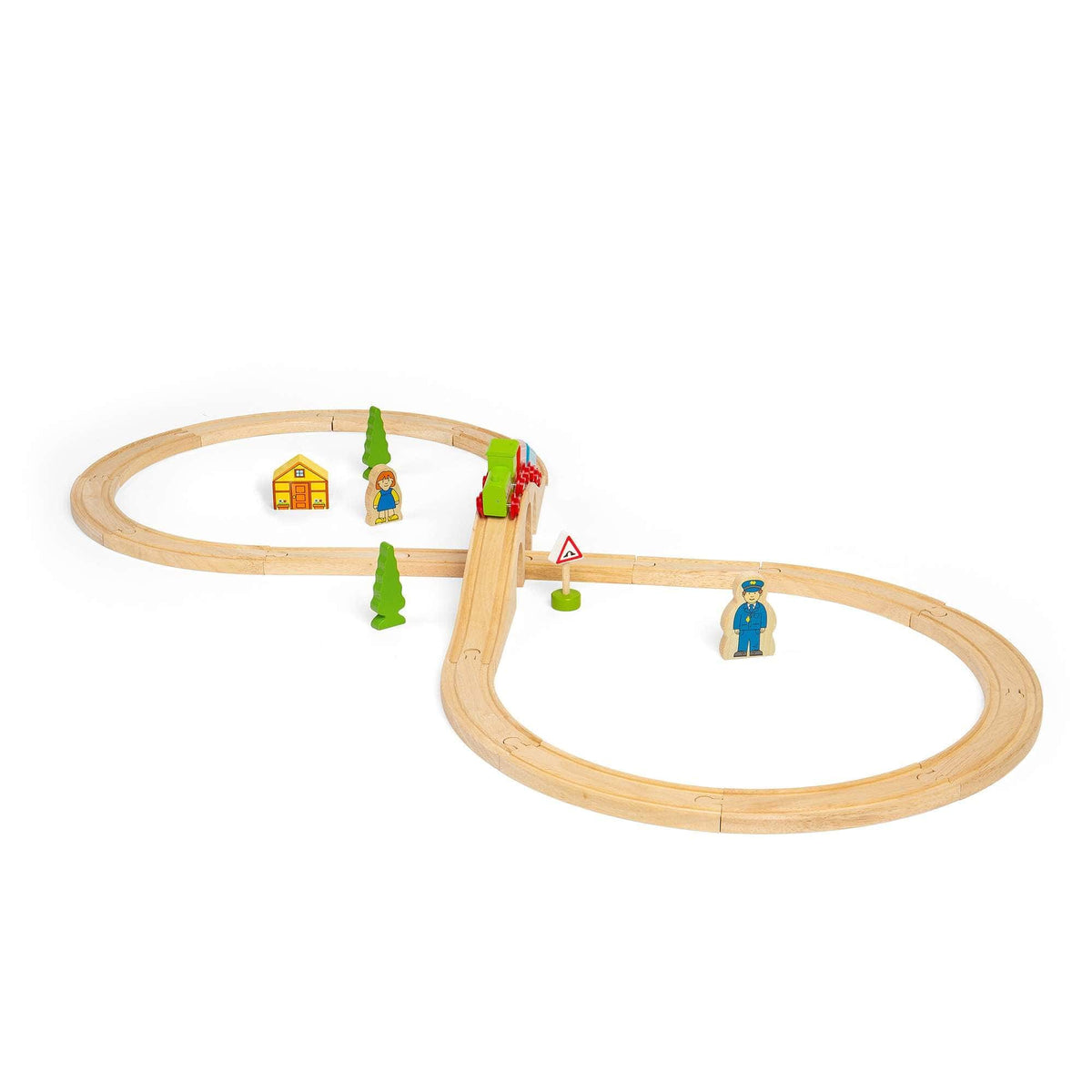 Bigjigs Rail Wooden Train Set Bigjigs Rail Figure of Eight Wooden Train Set