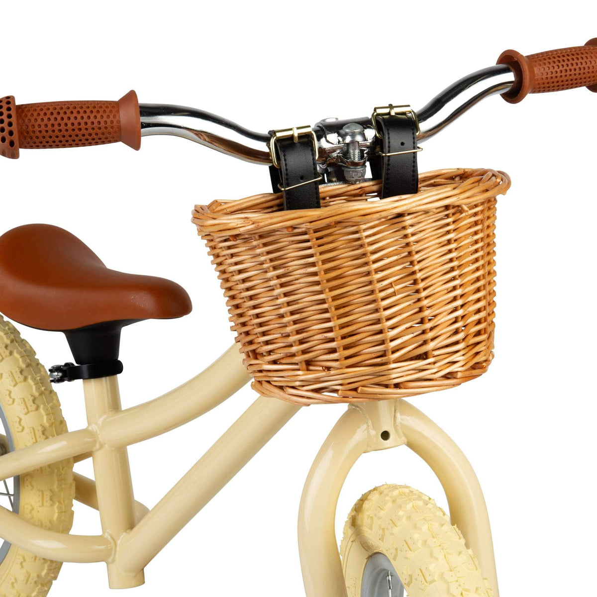 Bigjigs Toys Balance Bike Bigjigs Toys Balance Bike with Basket - Cream