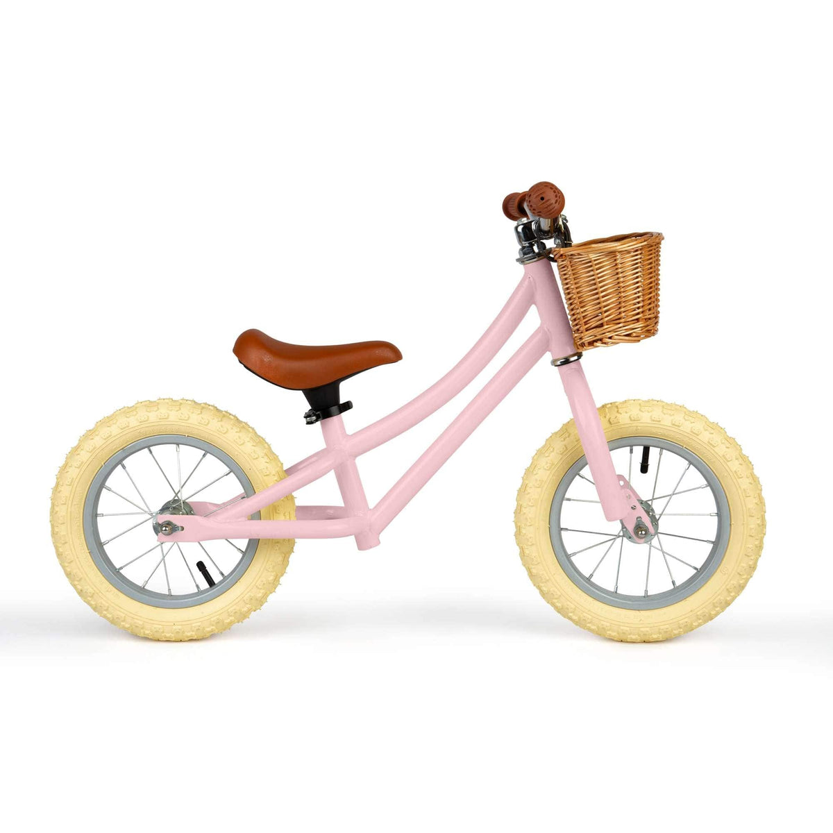 Bigjigs Toys Balance Bike Bigjigs Toys Balance Bike with Basket - Pink