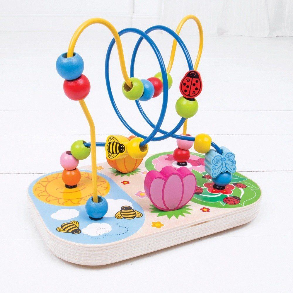 Bigjigs Toys Bead Maze Bigjigs Toys Flower Bead Frame Maze