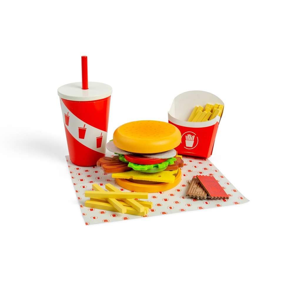 Bigjigs Toys Bigjigs Toys Burger and Fries Set