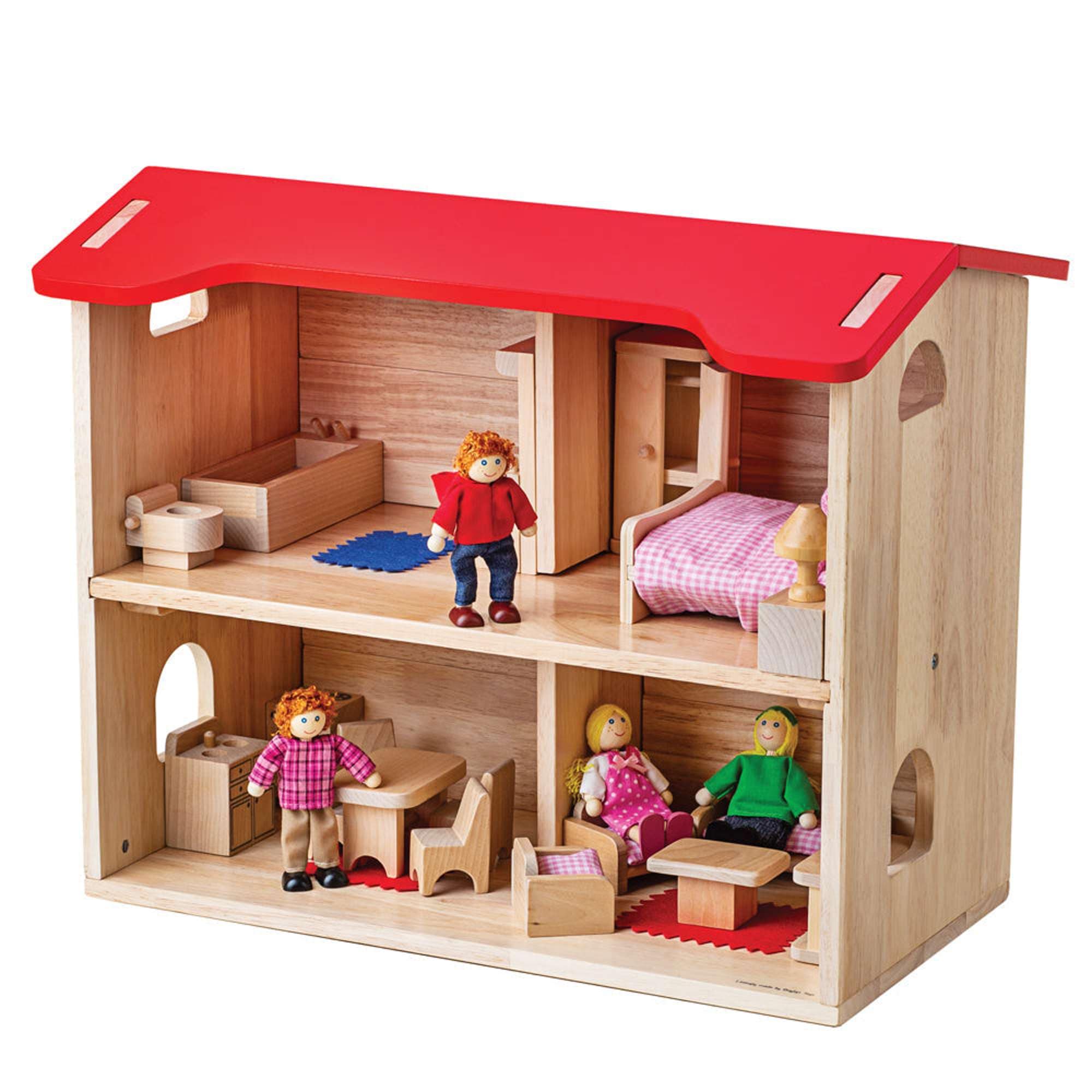 Bigjigs Toys Bigjigs Toys Complete Wooden Dolls House