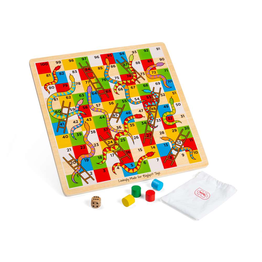 Bigjigs Toys Bigjigs Toys Traditional Snakes and Ladders