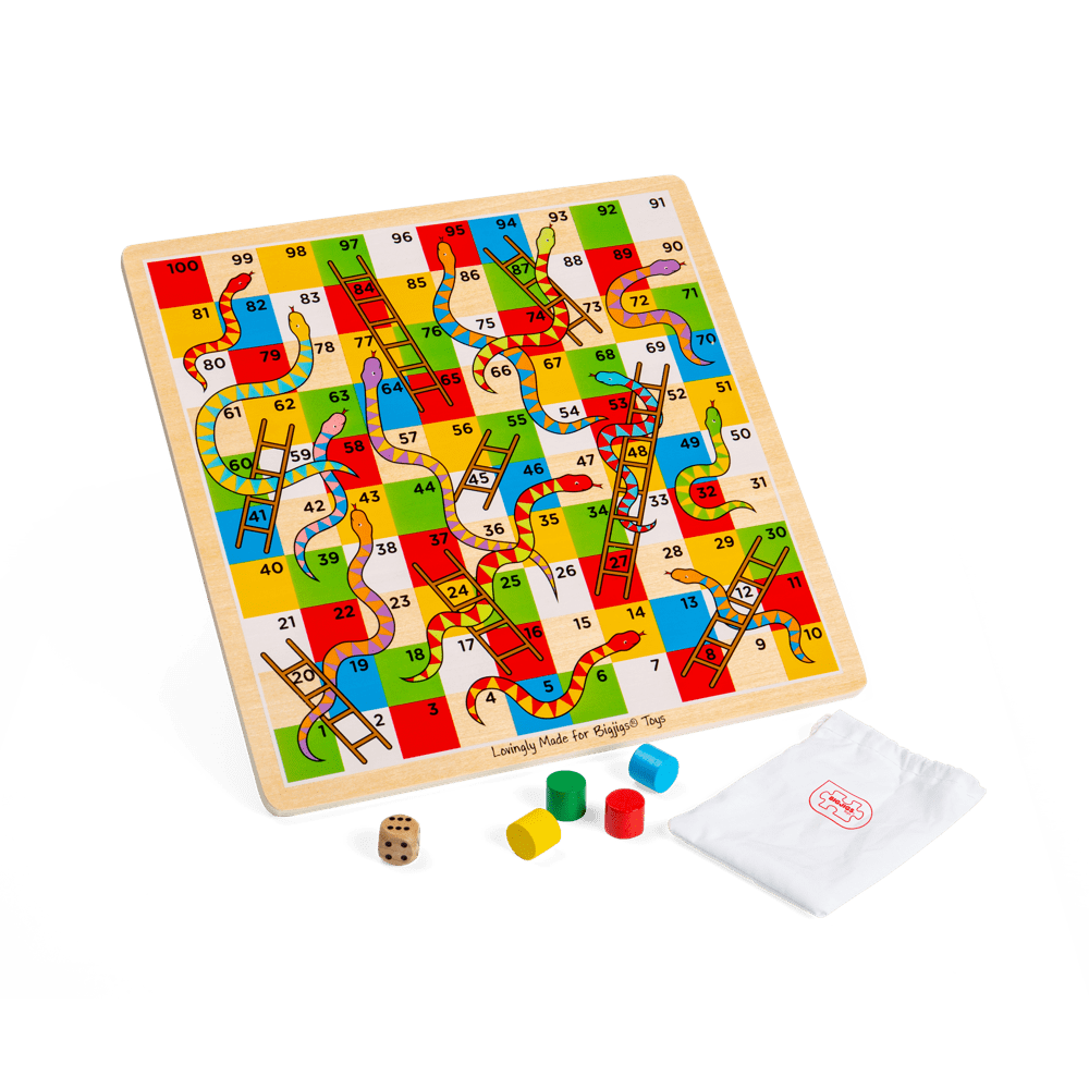 Bigjigs Toys Bigjigs Toys Traditional Snakes and Ladders