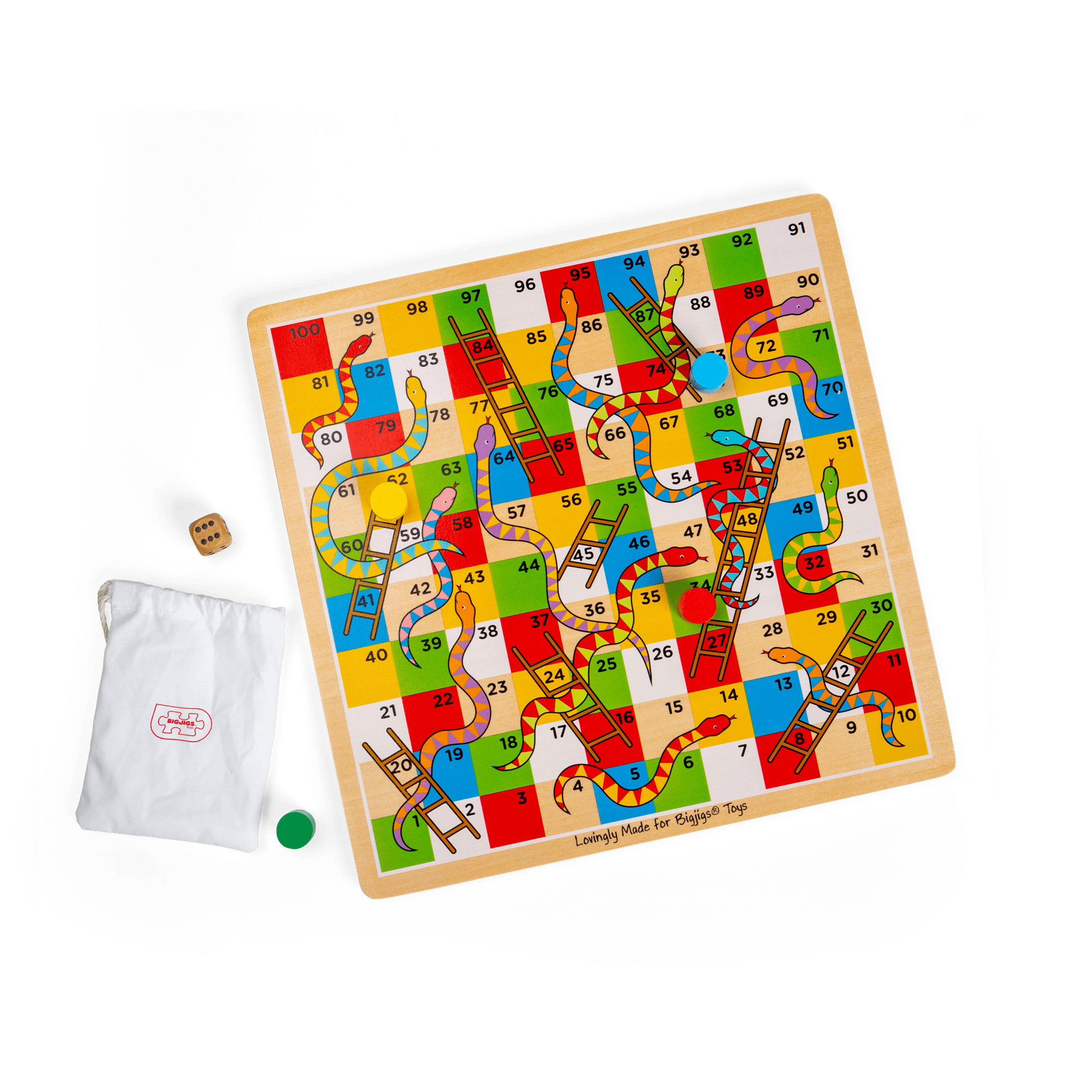 Bigjigs Toys Bigjigs Toys Traditional Snakes and Ladders