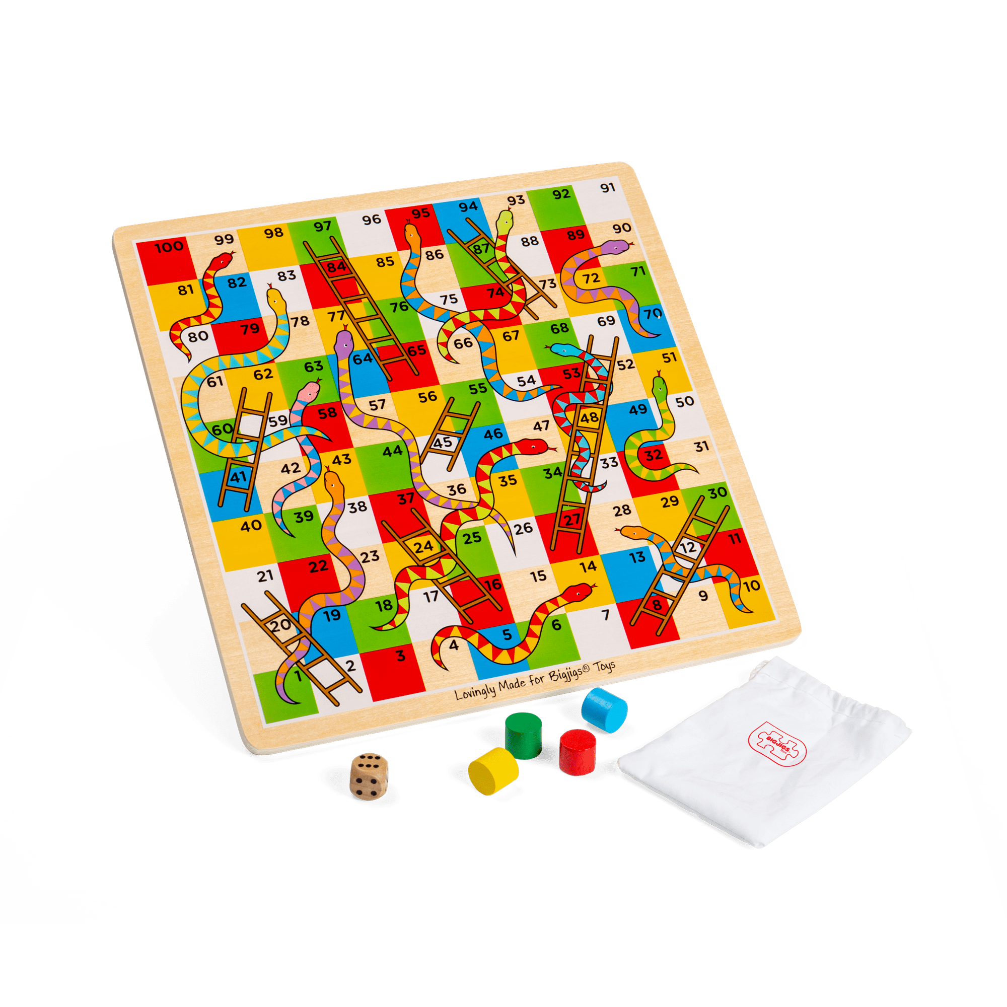 Bigjigs Toys Bigjigs Toys Traditional Snakes and Ladders