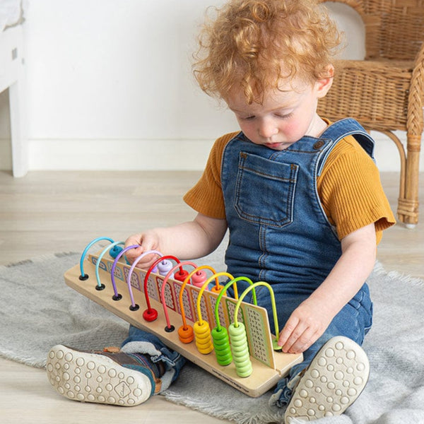Bigjigs Toys Wooden Rainbow Counting Abacus