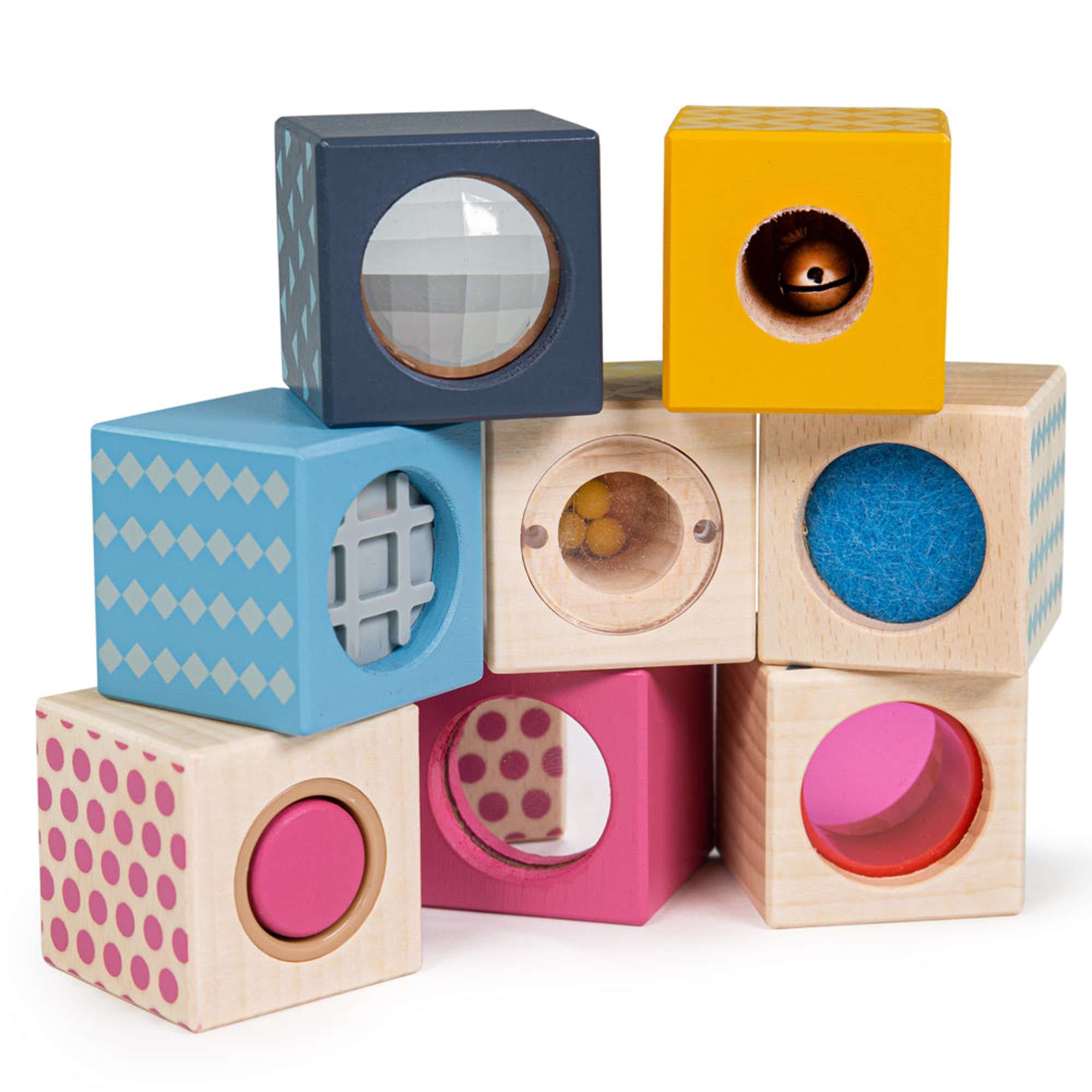 Bigjigs Toys Bigjigs Toys Wooden Sensory Blocks