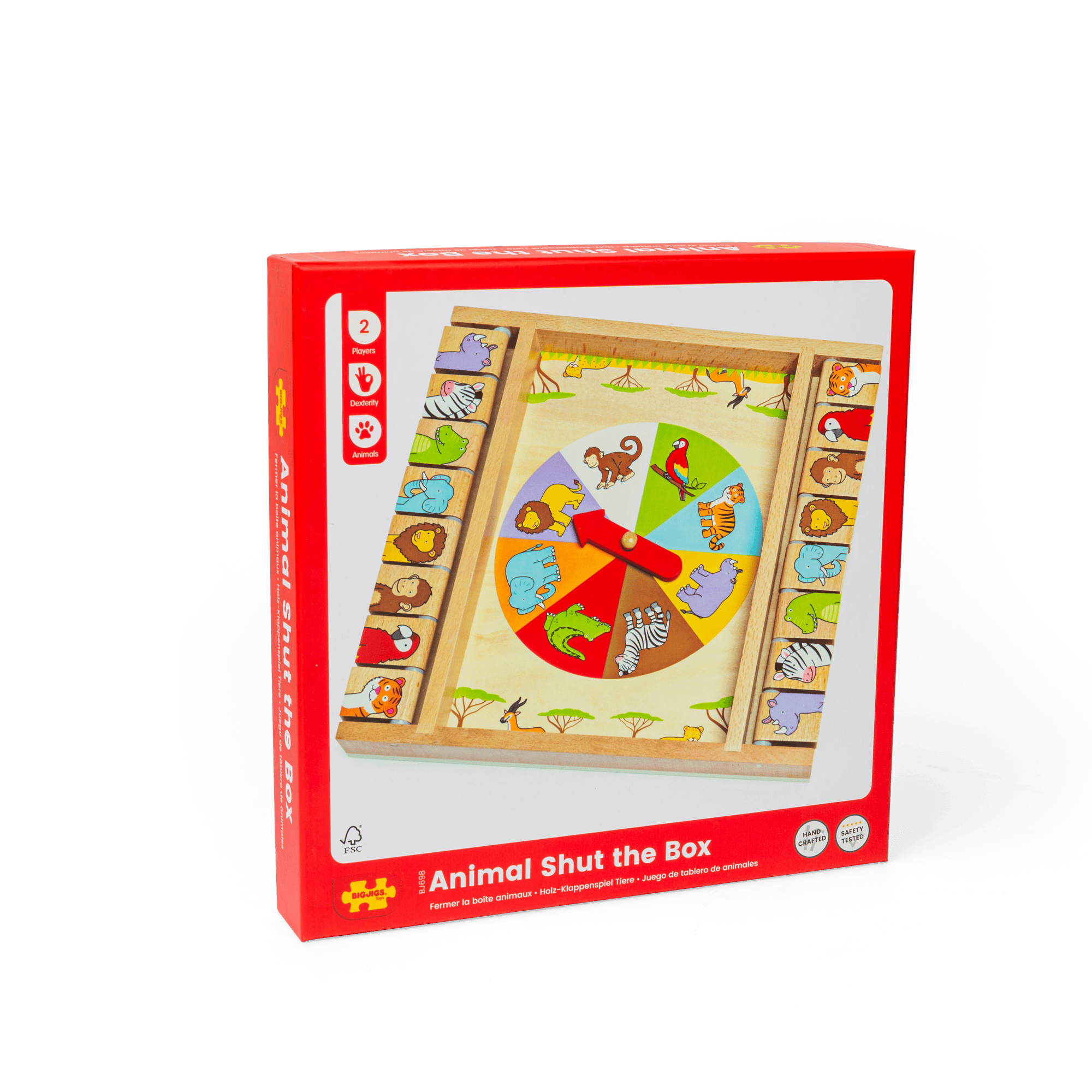 Bigjigs Toys Board game Bigjigs Toys Animal Shut the Box Game