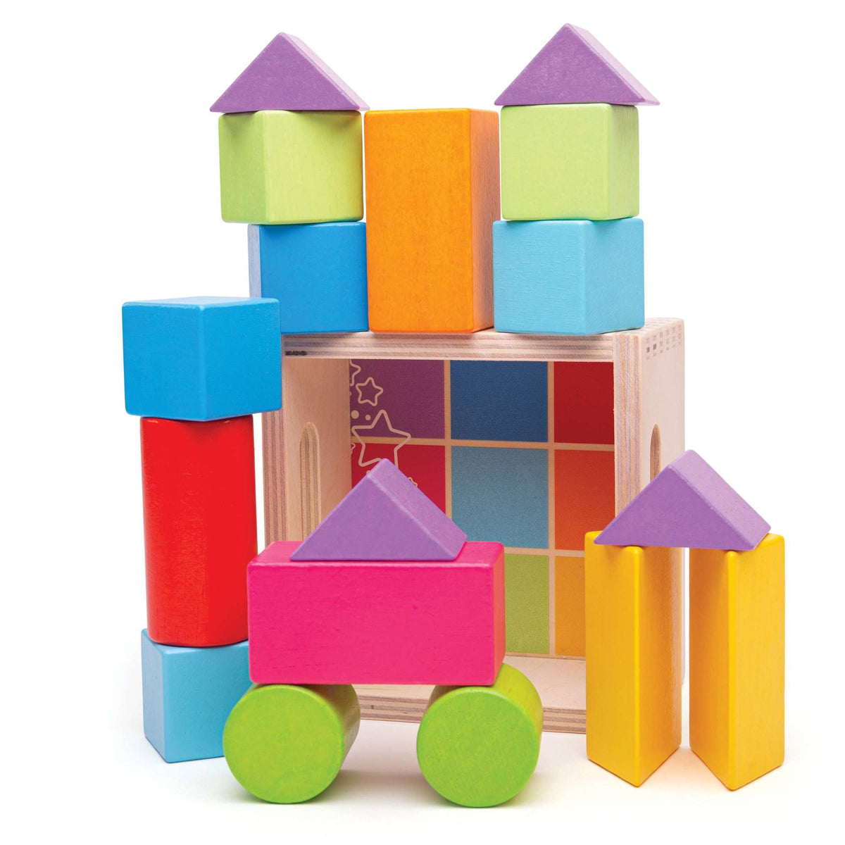 Bigjigs Toys Building Blocks Bigjigs Toys Wooden First Building Blocks